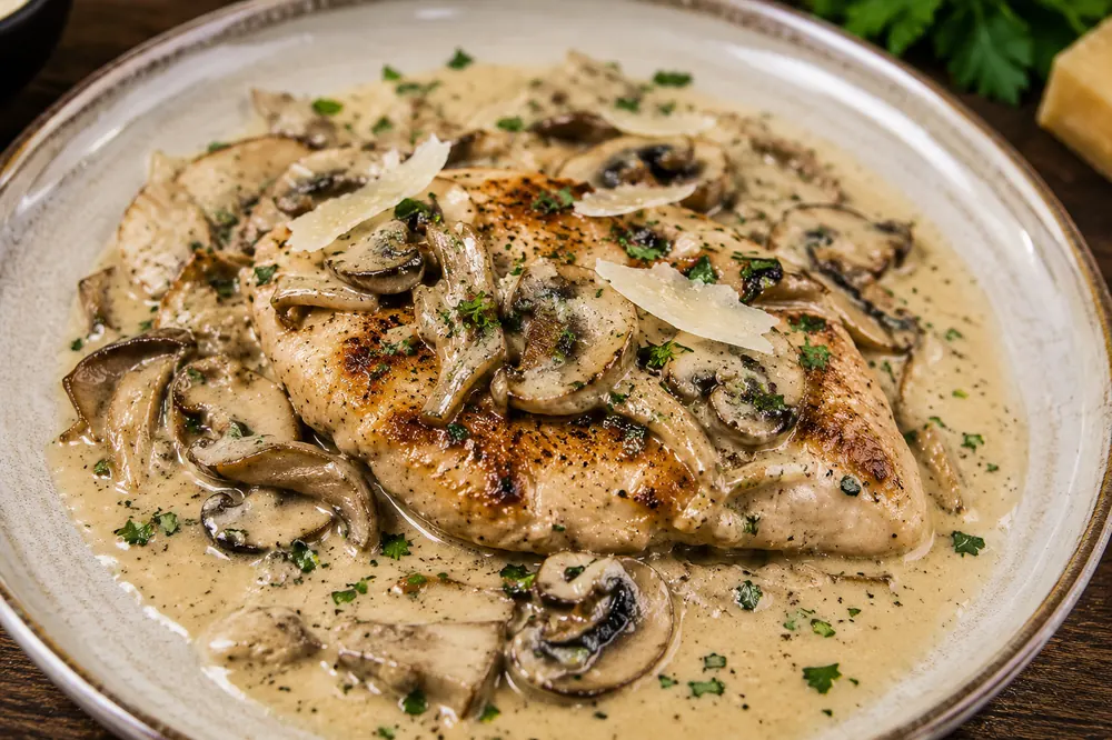 Escalope Funghi — La Dimora, cucina italiana